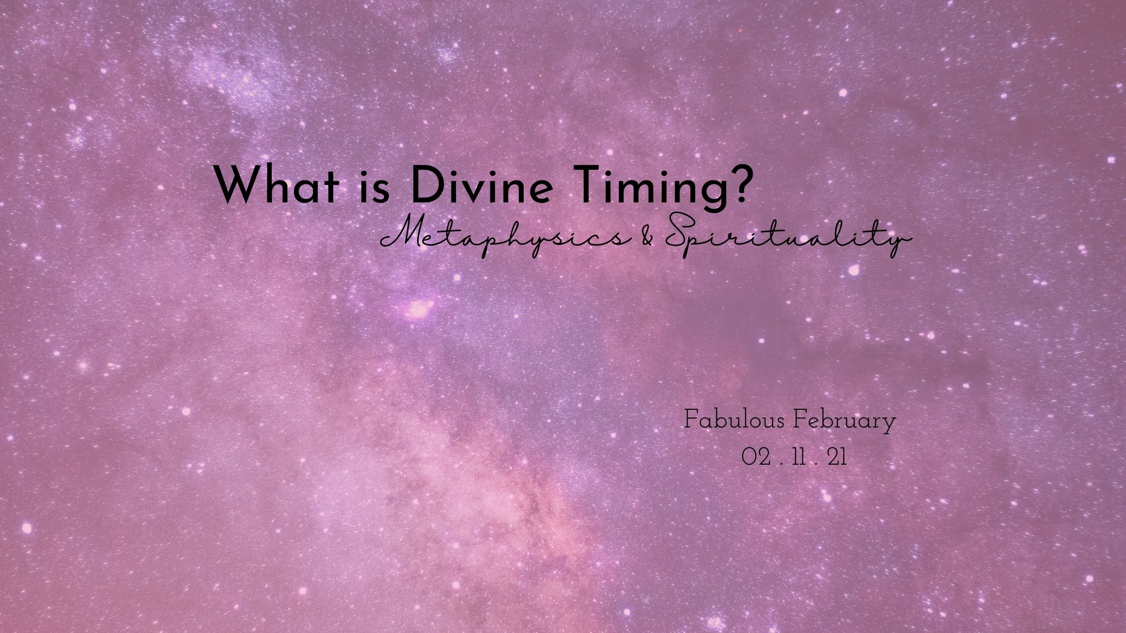 universe divine timing